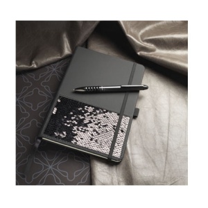 Agenda cu Paiete, Luxe Stationery, A5, 80 file, Dictando, Neagra