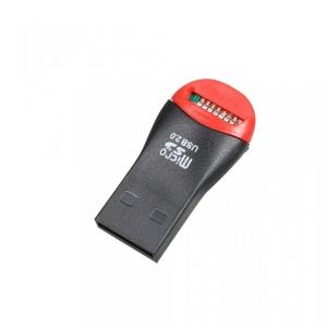Cititor card-uri TF Micro SD - pentru USB 2.0 - portabil, cu snur
