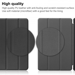 Husa Smart Cover tableta, pentru Blackview Oscal Pad 10 2023 10.1 culoare neagra