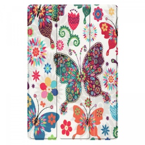 Husa Smart Cover tableta, pentru Huawei MatePad 11 - 10.95 inch, fluturi, alb