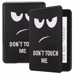 Husa Smart Cover tableta, pentru Kindle Paperwhite 5 2021 6.8 inch, cu model face, negru