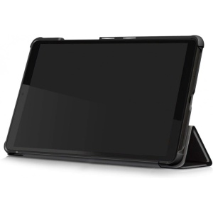 Husa smart cover tableta, pentru Lenovo Tab M8 TB-8705 3rd Gen 8 inch, model face, alb si negru