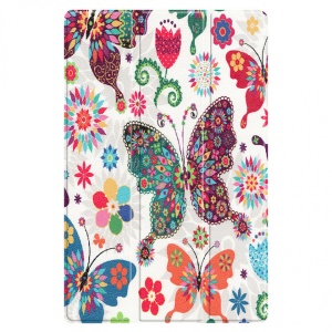 Husa smart cover tableta, pentru Lenovo Tab P11 Plus 11 inch J616/J607 model fluture, multicolor