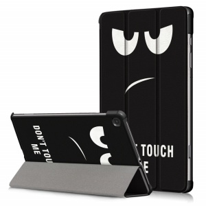 Husa Smart Cover tableta, pentru Samsung Galaxy Tab S6 Lite 10.4 inch 2022 P613 P619, model fata, alb negru