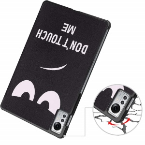 Husa Smart Cover tableta, pentru Xiaomi Pad 5 Pro 12.4 2022, model fata. negru cu alb