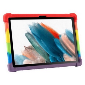 Husa TPU cu stand, pentru tableta Samsung Galaxy Tab A8 10.5 X-200 X205, culorile curcubeului, multicolor