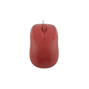 Mouse cu fir si mufa USB, design modern, compact, 1000 Dpi, Rosu