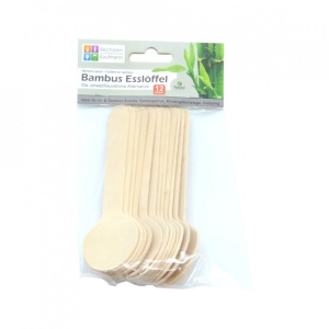 Set 12 bucati, linguri din lemn de bambus, 100% naturale