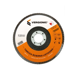 Set 2 panze, disc de slefuit lamelar, Drept, metal, plastic si lemn, 125 mm, granulatie P80