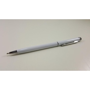 Stylus de precizie cu pix - corp metalic - Alb