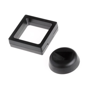 Suport display monede 40 mm, Cutie cu suport, Neagra