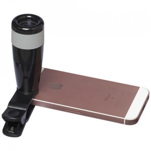 Teleobiectiv pentru telefoane mobile, zoom 8x cu focalizare manuala, Negru