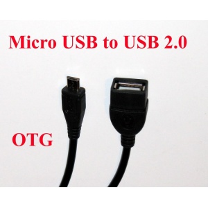 Cablu OTG Micro USB pentru tablete si telefoane - Negru