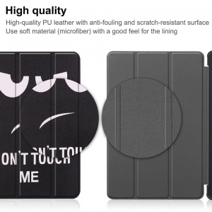 Husa Smart Cover tableta, pentru Huawei Matepad SE 10.4 inch 2022 AGS5-L09 AGS5-W09, cu model face, alb negru