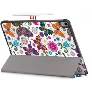 Husa Smart Cover tableta, pentru iPad Air 5 10.9 (2022) cu model fluture, alb