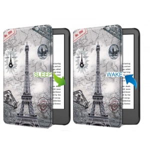Husa Smart Cover tableta, pentru Kindle Paperwhite 2022 11th 6 inch, gri