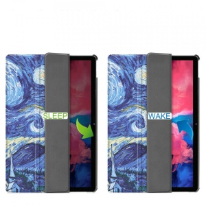 Husa smart cover tableta, pentru Lenovo Tab P11 Plus 11 inch J616/J607 starry sky, albastru