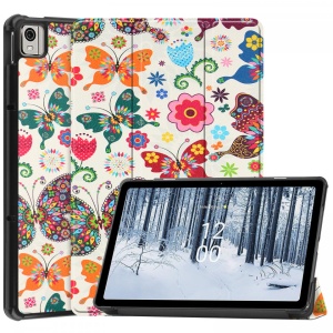 Husa smart cover tableta, pentru Nokia T21 10.4 2022 model fluture,multicolor