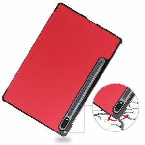 Husa Smart Cover tableta, pentru Samsung Galaxy Tab S8 X700 X706 11 inch 2022, rosie