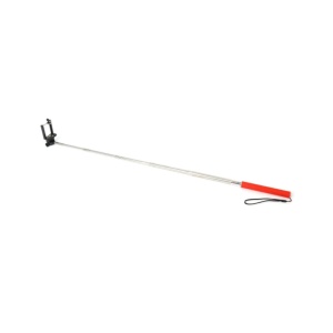 Prelungitor Selfie stick, pentru telefoane si aparate foto digitale, Rosu