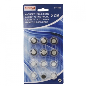 Set 12 bucati, Magneti pentru tabla alba (Scoala), cu rama din plastic, Multicolor