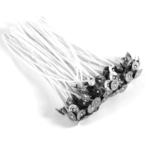Set 50 buc, fitile cerate pentru lumanari, 20 cm, albe