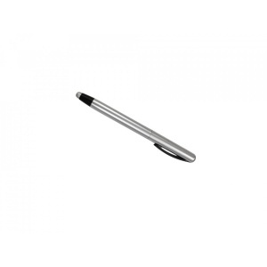 Stylus pen cu pix, model Clasic, din material plastic, Argintiu/Negru