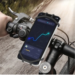 Suport de telefon pentru bicicleta, fixare pe ghidon, silicon, elastic, rotire 360 grade
