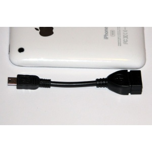 Cablu OTG cu Mini USB - Negru
