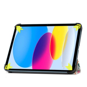 Husa Smart Cover tableta, pentru iPad 10 10.9 inch 2022 model fluture, multicolor