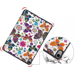 Husa Smart Cover tableta, pentru iPad Air 5 10.9 (2022) cu model fluture, alb
