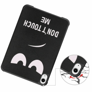 Husa Smart Cover tableta, pentru iPad Mini 6 (2021) 8.3 inch cu model fata, alb negru