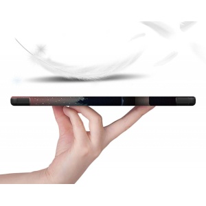 Husa Smart Cover tableta, pentru Lenovo Tab M10 Plus TB-128,cu suport, model peisaj, multicolor