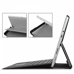 Husa Smart Cover tableta, pentru Microsoft Surface Pro 8 13 inch 2021 cu model, alb negru