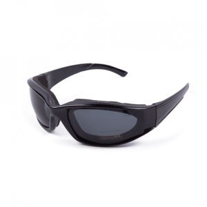 Ochelari de protectie cu burete, pentru activitati sportive, UV400, Negri