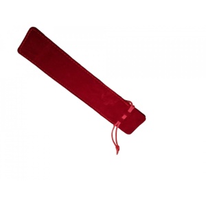 Saculet Rosu din Catifea pentru Stylus sau Pix - Plic elegant cu snur