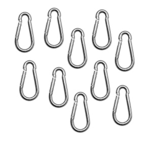 Set 10 bucati, Carabine metalice 6x60mm, nichelate, Argintii