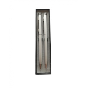 Set 2 Bucati : Stylus Pen Argintiu cu pix incorporat, universal