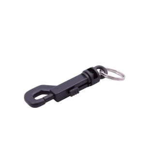 Set 4 bucati, breloc tip carabina cu arc, 68x27mm, plastic, negru