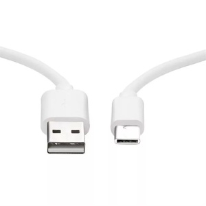 Cablu de incarcare OUTOS 2.1A, USB A catre USB-C, 100cm, Alb