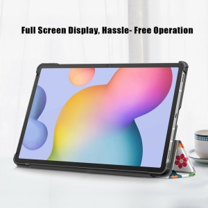 Husa Smart Cover pentru tableta Samsung Galaxy Tab S7FE 12.4 model fluture, alba