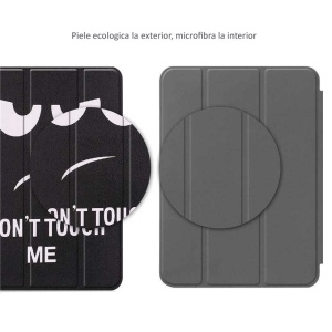 Husa Smart Cover tableta, pentru iPad 10 10.9 inch 2022 model face, alb negru