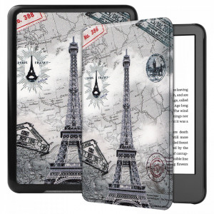 Husa Smart Cover tableta, pentru Kindle Paperwhite 2022 11th 6 inch, gri