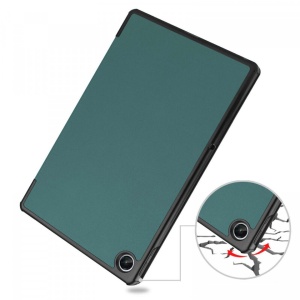 Husa Smart Cover tableta, pentru Lenovo Tab M10 Plus gen 3 10.6 Inch TB-128 2022, verde inchis