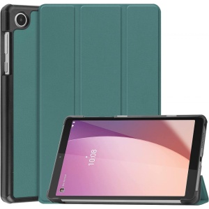 Husa Smart Cover tableta, pentru Lenovo Tab M8 gen 4 TB-300FU , verde inchis