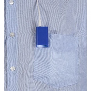 Reciver Bluetooth pentru casti, cu functie de hands free, Albastru