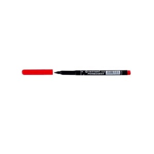 Set 12 bucati, Marker permanent, subtire, varf rotund, rezistent UV, Rosu