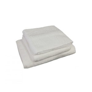 Set 3 bucati, prosoape hoteliere premium, bumbac, Aitex, albe