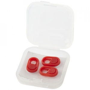 Set 3 bucati, Protectie pentru camera fotovideo, anti spion, spyware, culisabila, Rosu