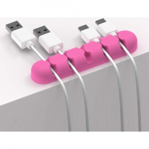 Suport cabluri, roz fuchsia
